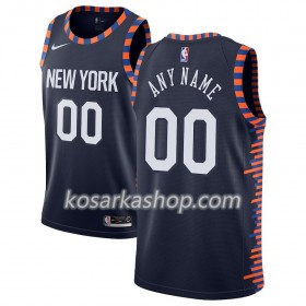 Dres New York Knicks Prilagođeni Nike 2018-19 City Edition Navy Swingman